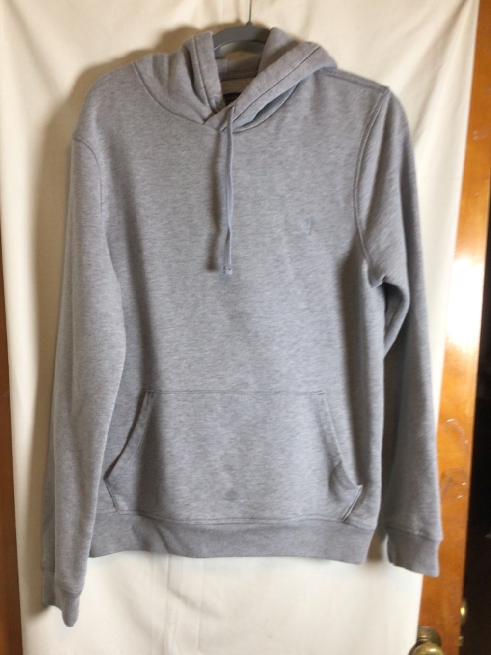 All Saints sweatshirt with hood SZ L 50% cotton and 50% recycled polyester.